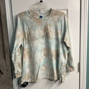 Old Navy maternity and nursing Blue and purple Tie-Dye Sweatshirt